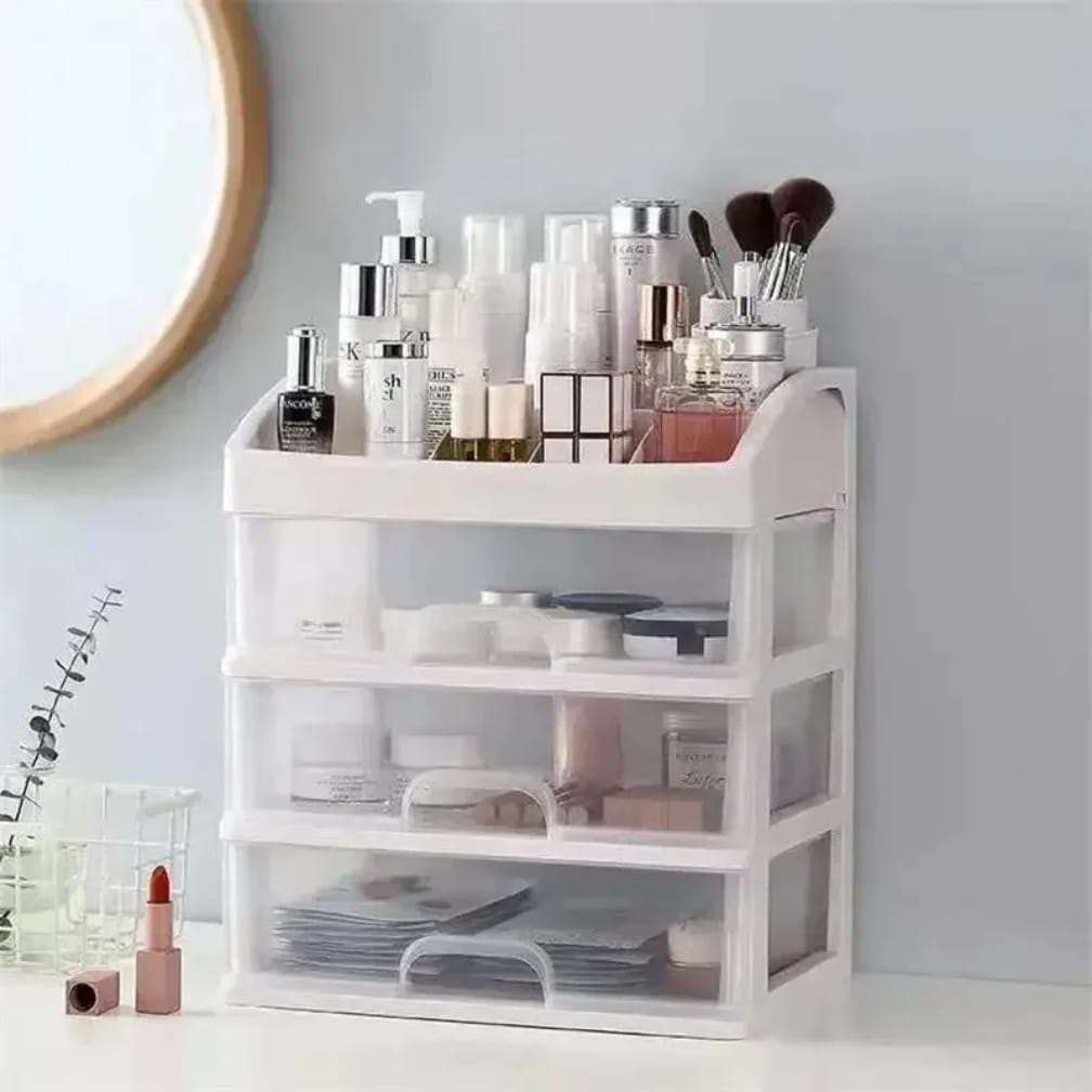PLASTIZONE Multi-Layer Makeup Organizer Drawer Box – Cosmetic Storage for Women